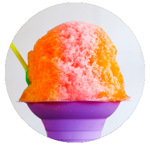 Hawaiian shave ice from Sweet Aloha