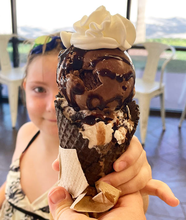 Scoops of Sweet Aloha ice cream