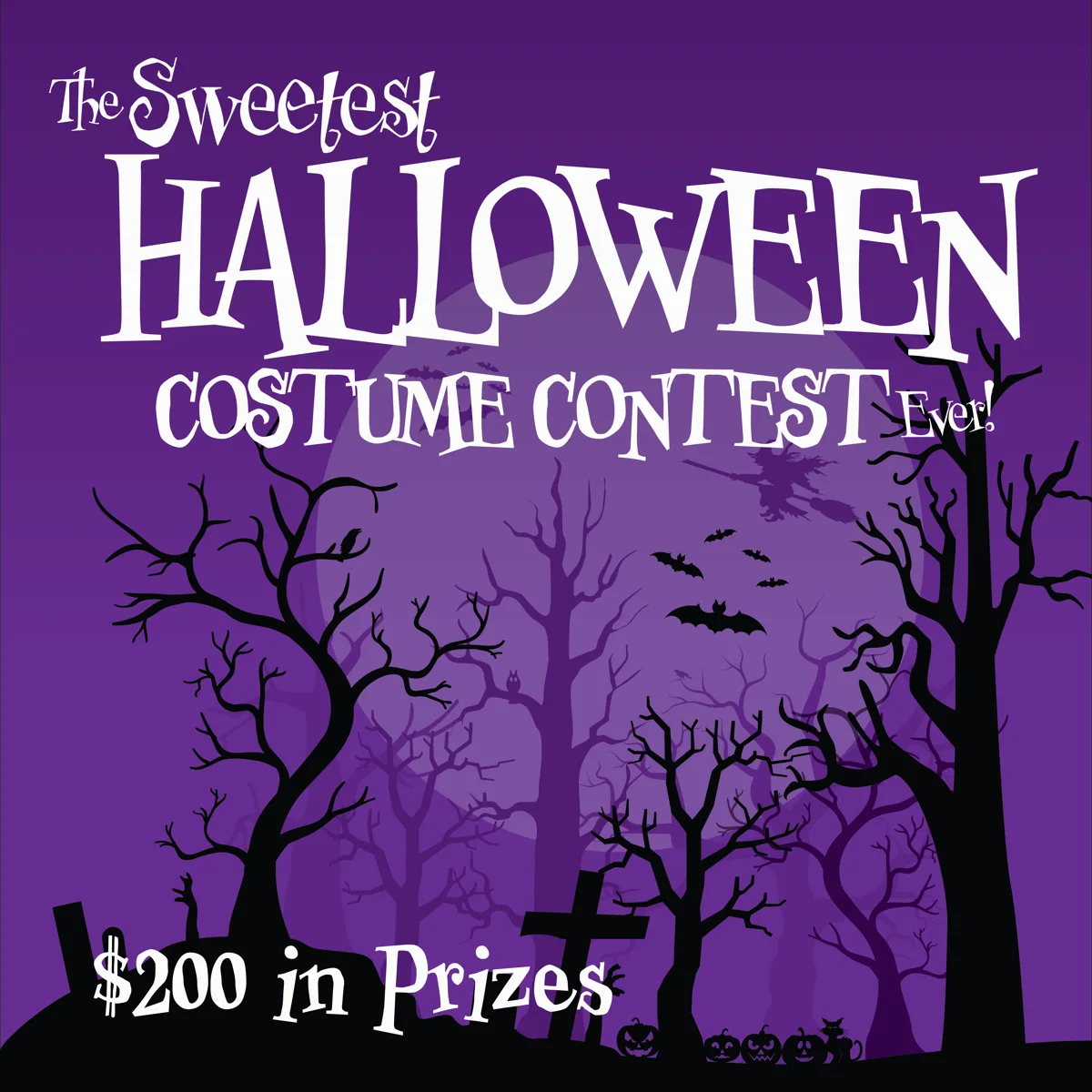 The Sweetest Halloween Costume Contest Ever flyer, 2022