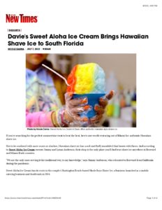 First page of the saved Miami New Times article