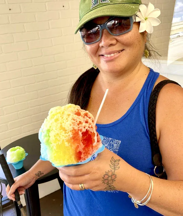 Hawaiian shave ice from Sweet Aloha