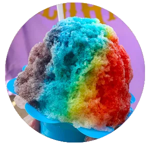 Tropical Rainbow shave ice